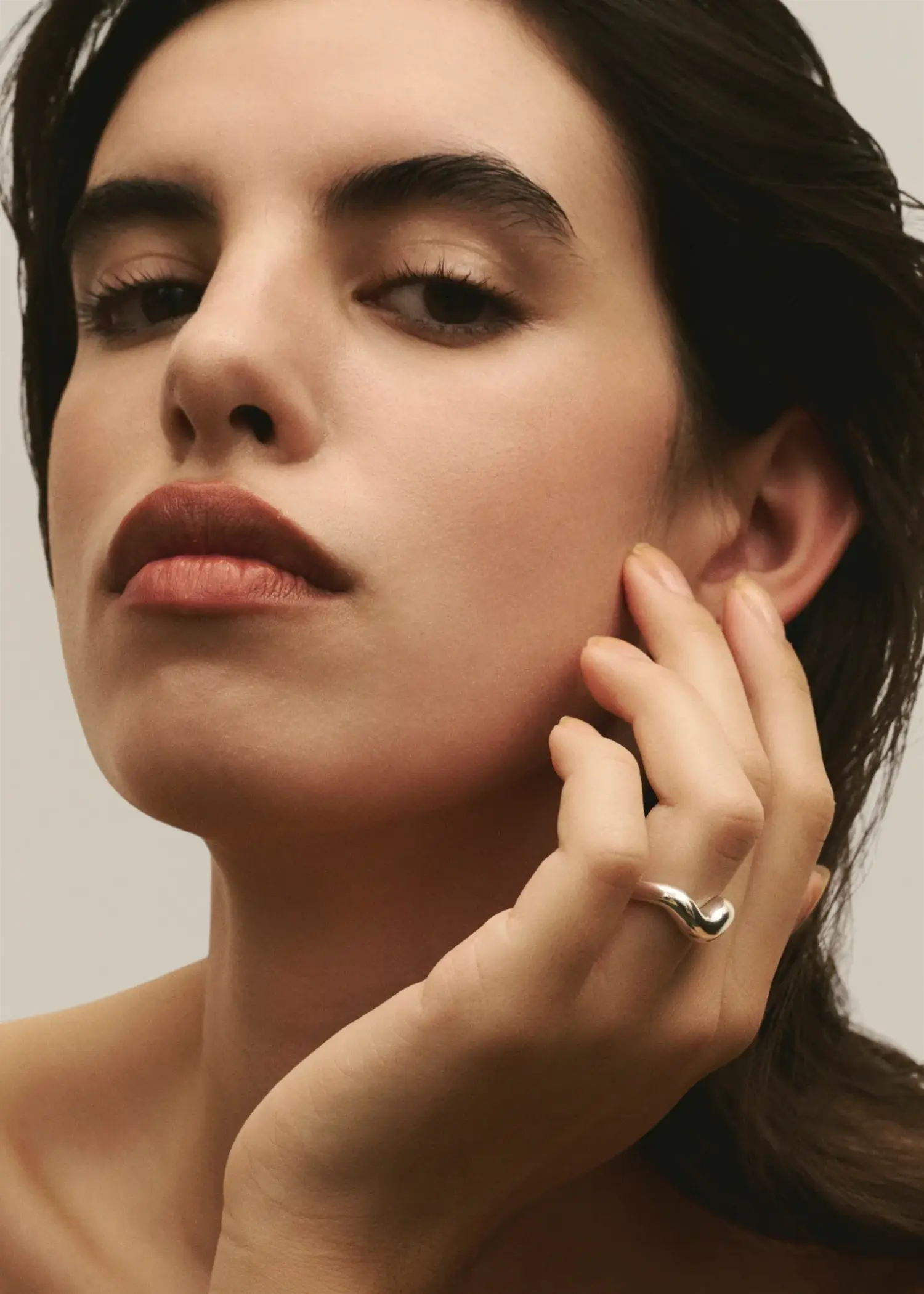 Aurea` Polished Ring - Silver