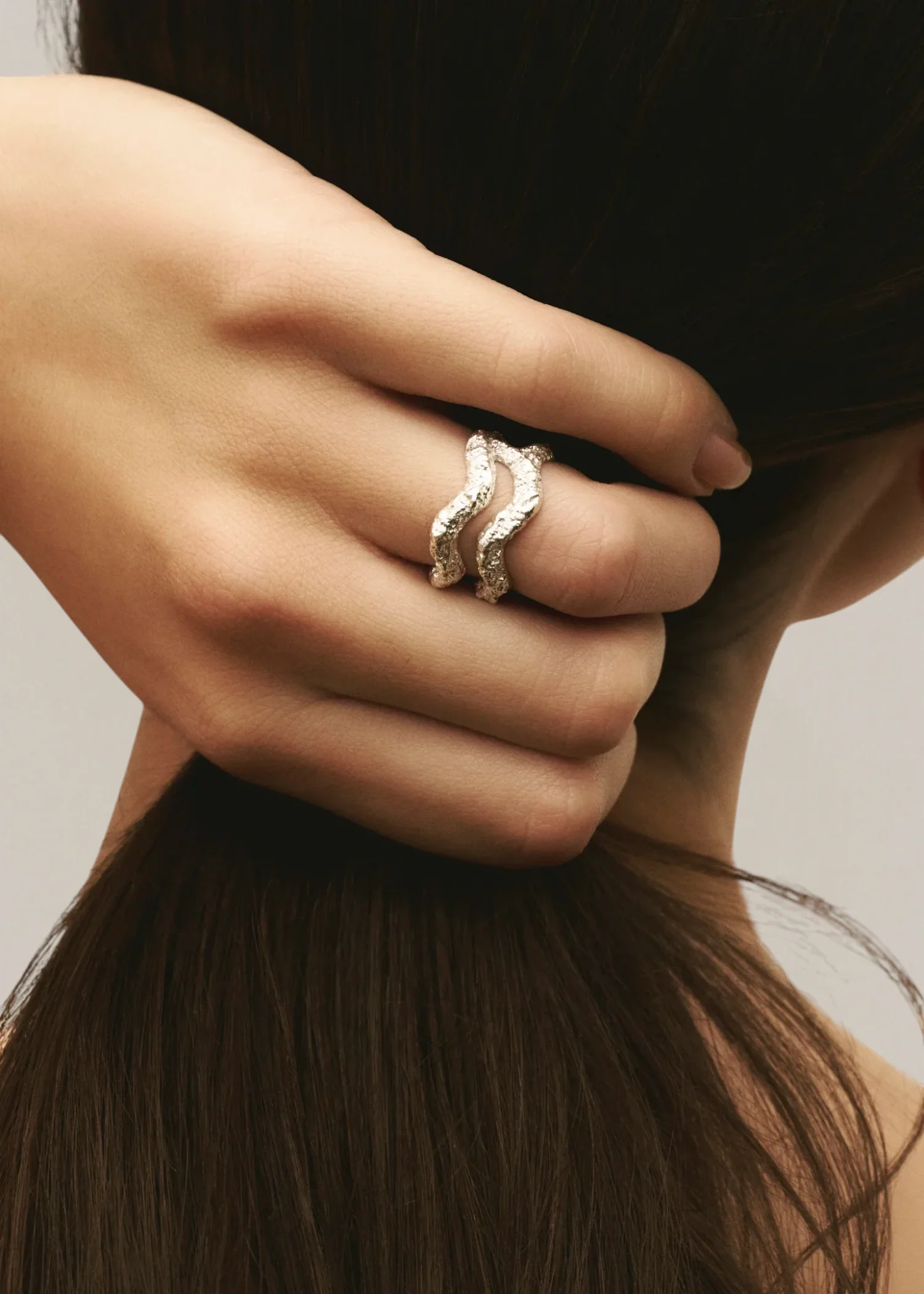 Aurea` Twin Ring - Silver