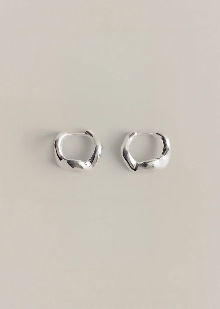 Aurea´ Polished Hoops - Silver - Louis Abel