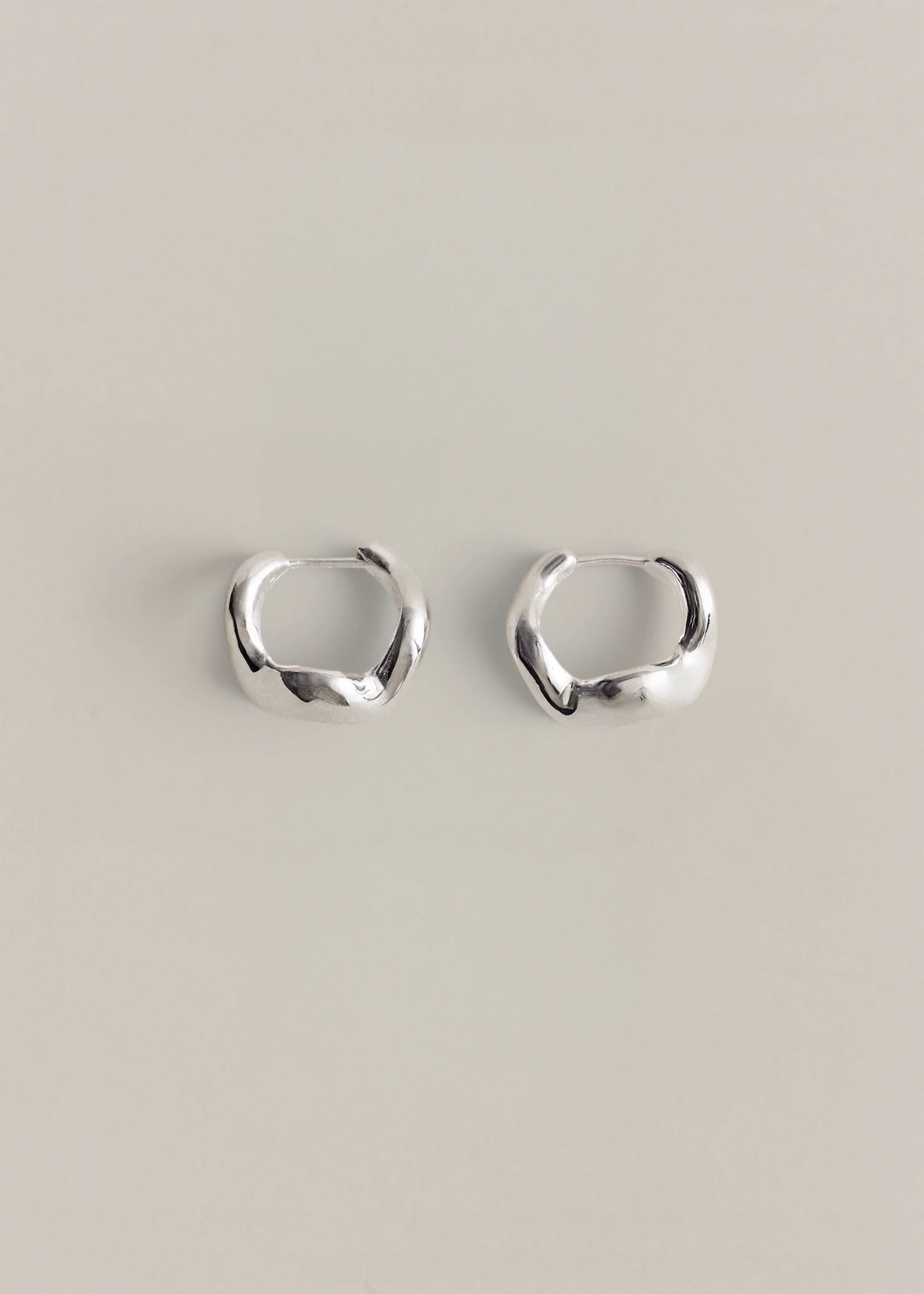 Aurea´ Polished Hoops - Silver