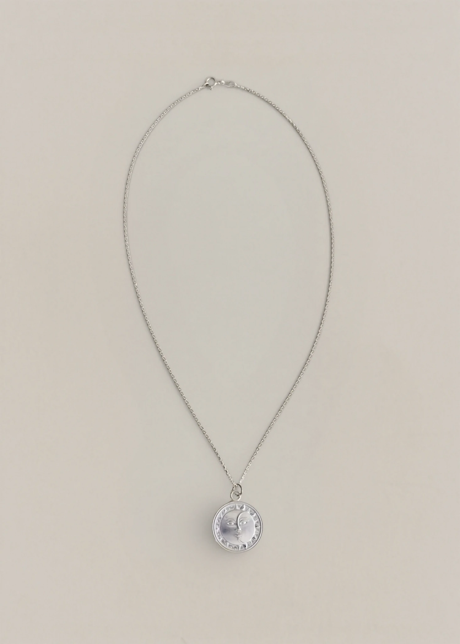 Medallion Necklace - Silver