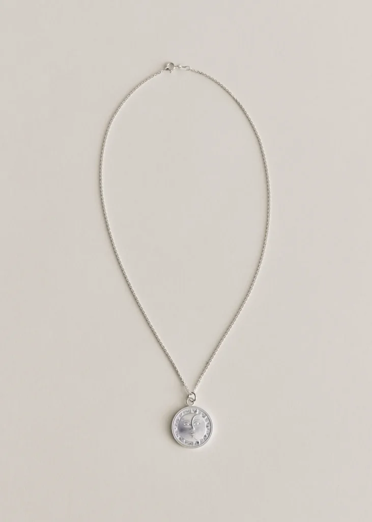 Medallion Necklace - Silver - Louis Abel