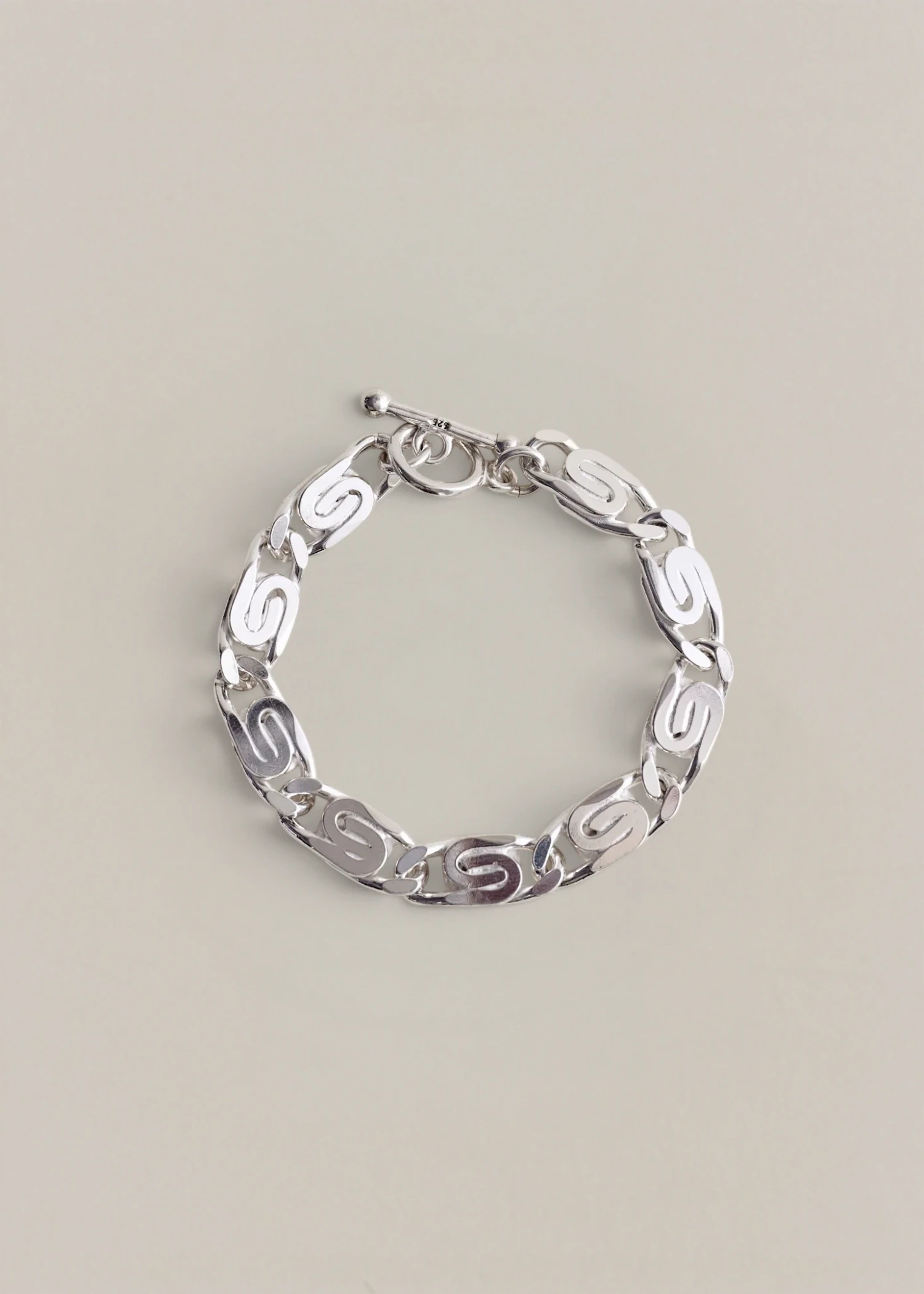 Vortex Thick Bracelet - Silver