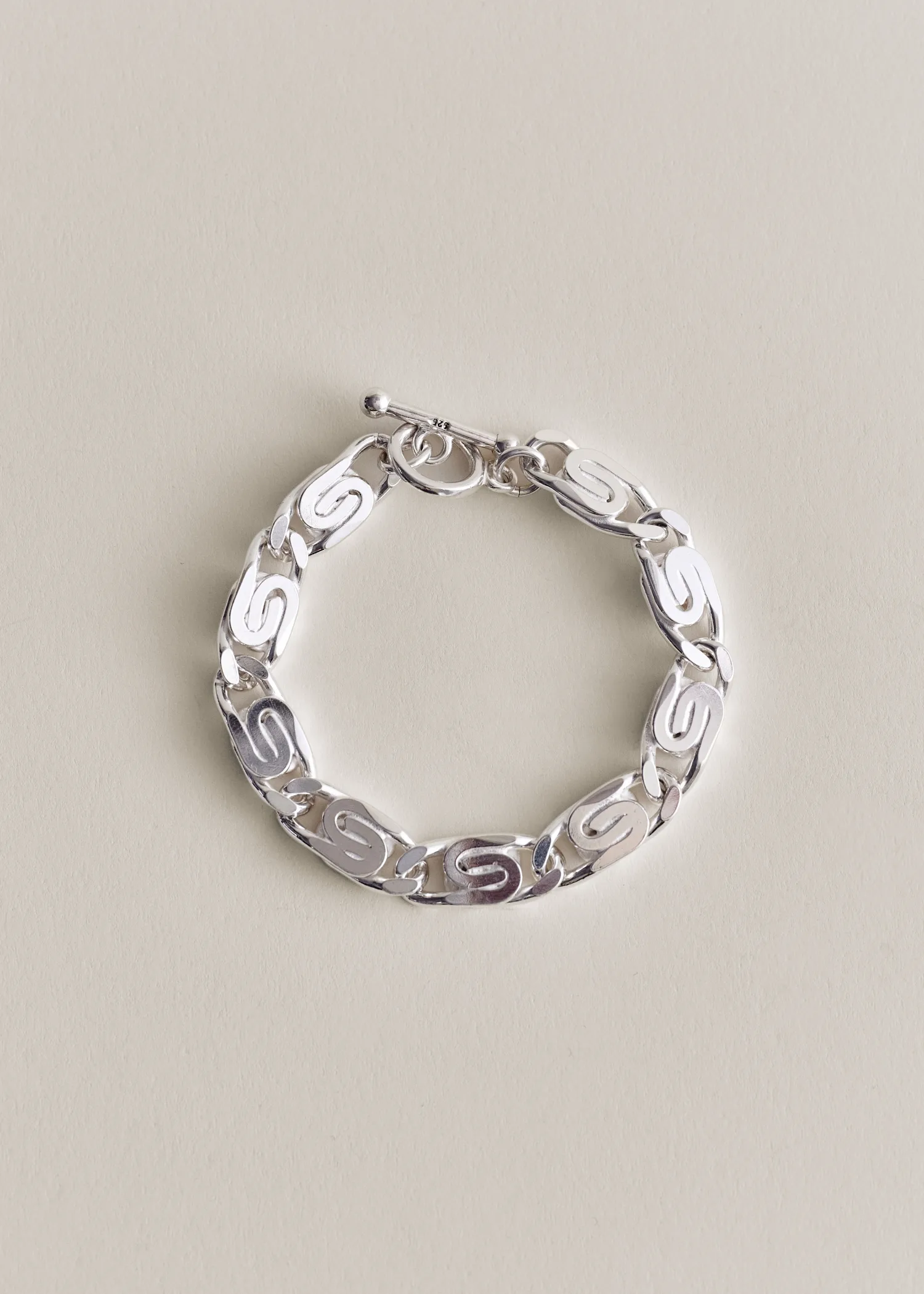 Vortex Thick Bracelet - Silver