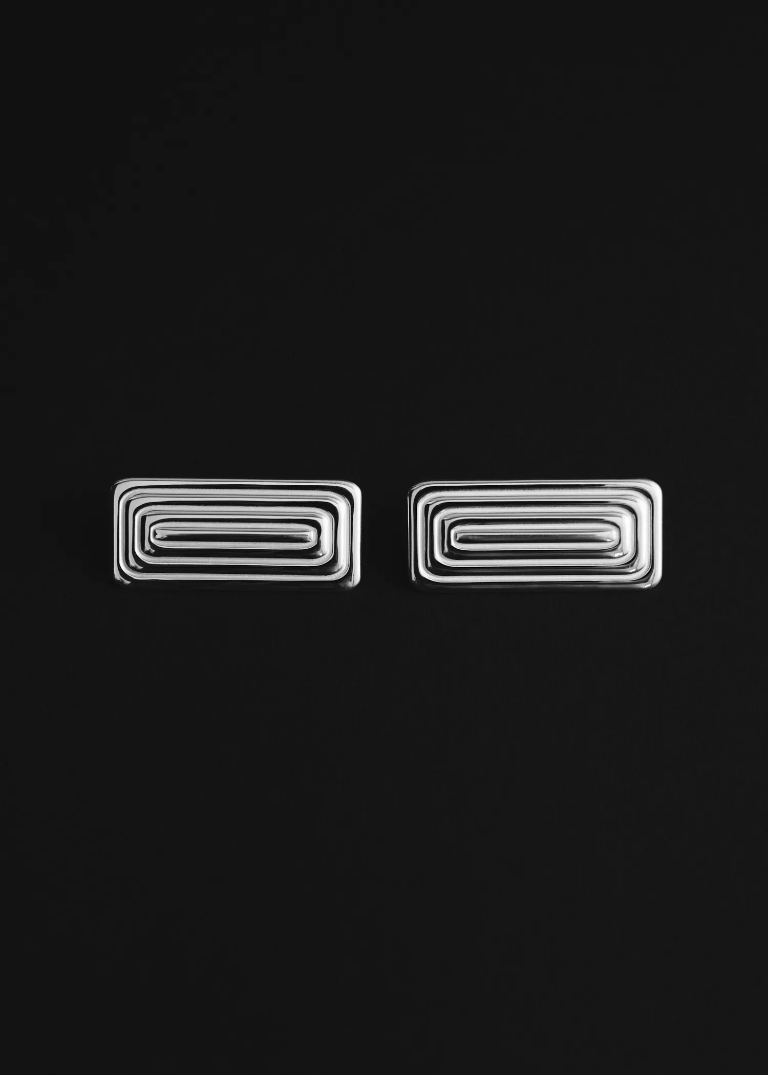 Maze Earrings - Silver