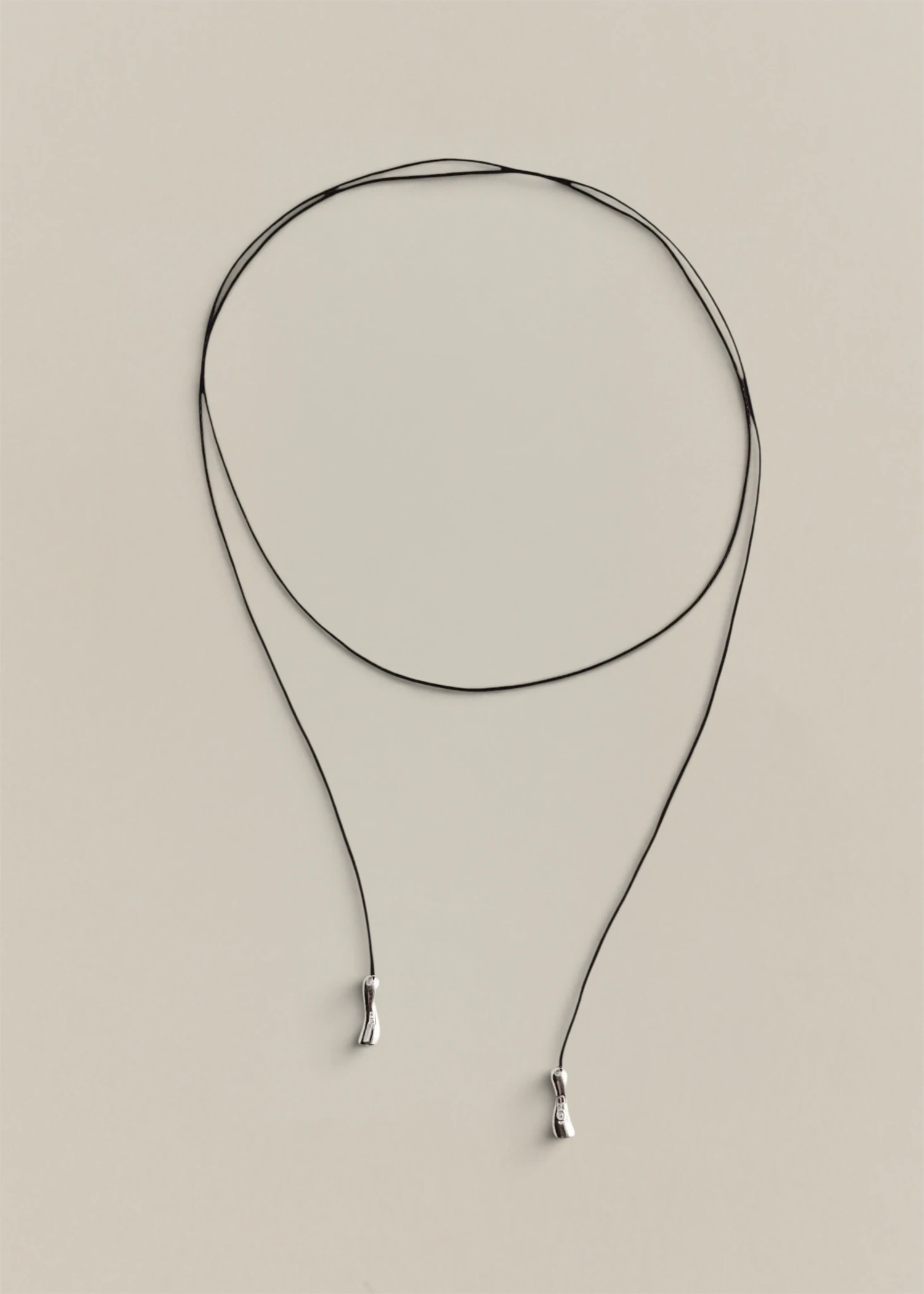 Finio Cord Necklace - Silver