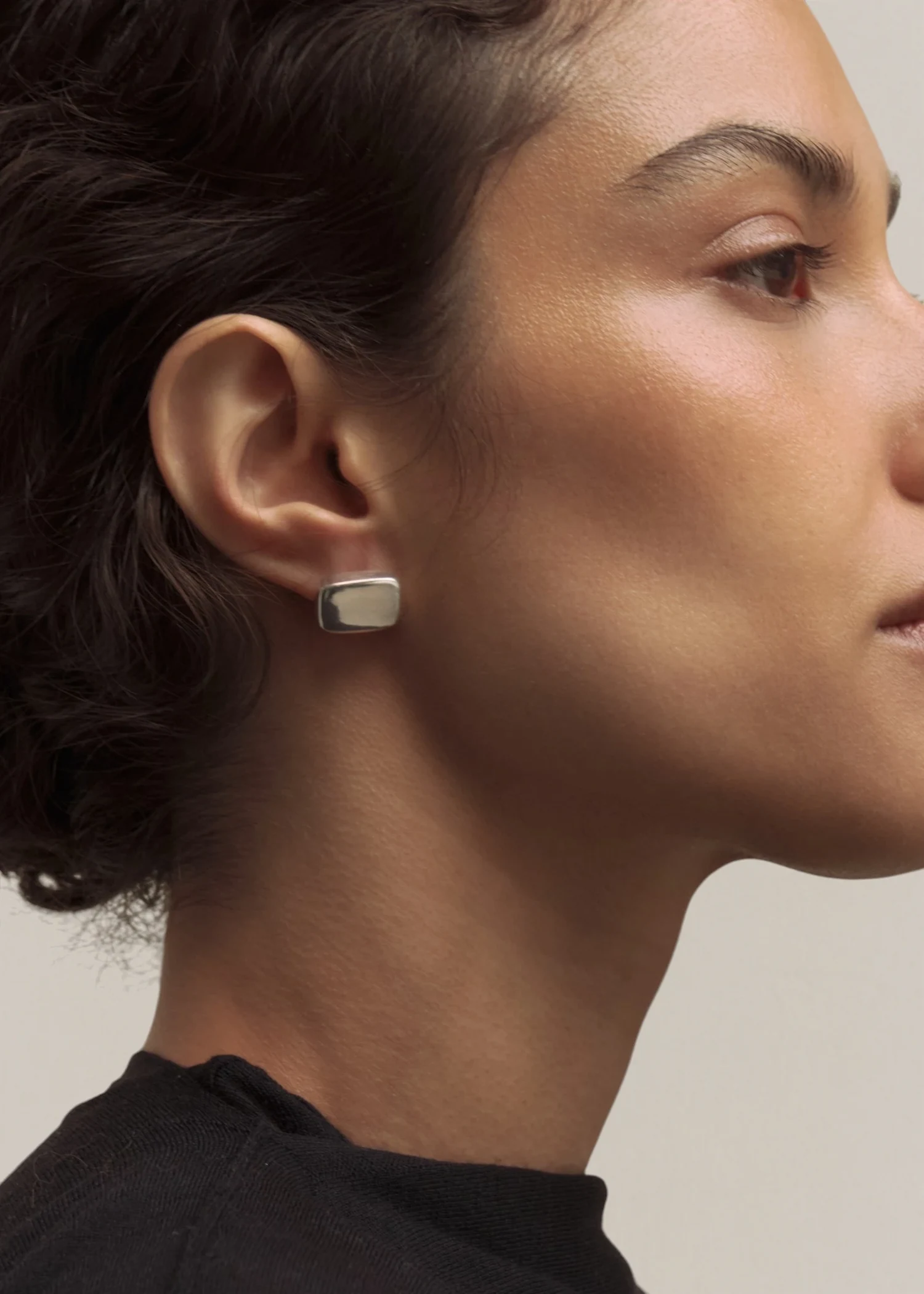 Pillow Earrings - Silver