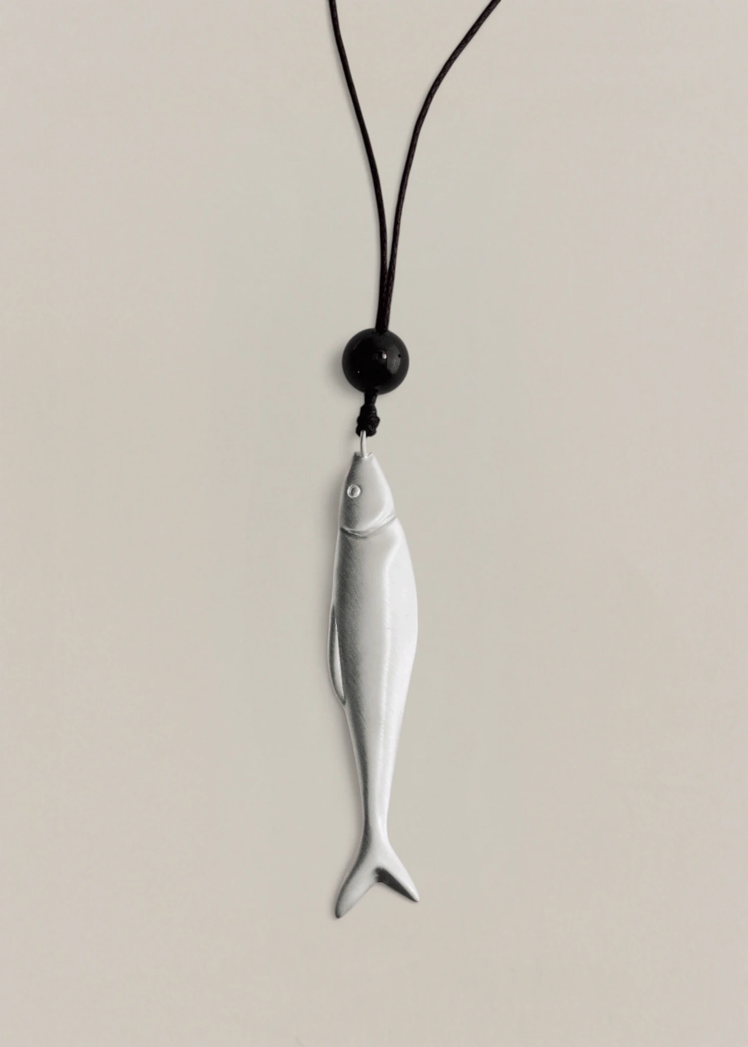Marée Necklace - Silver Black
