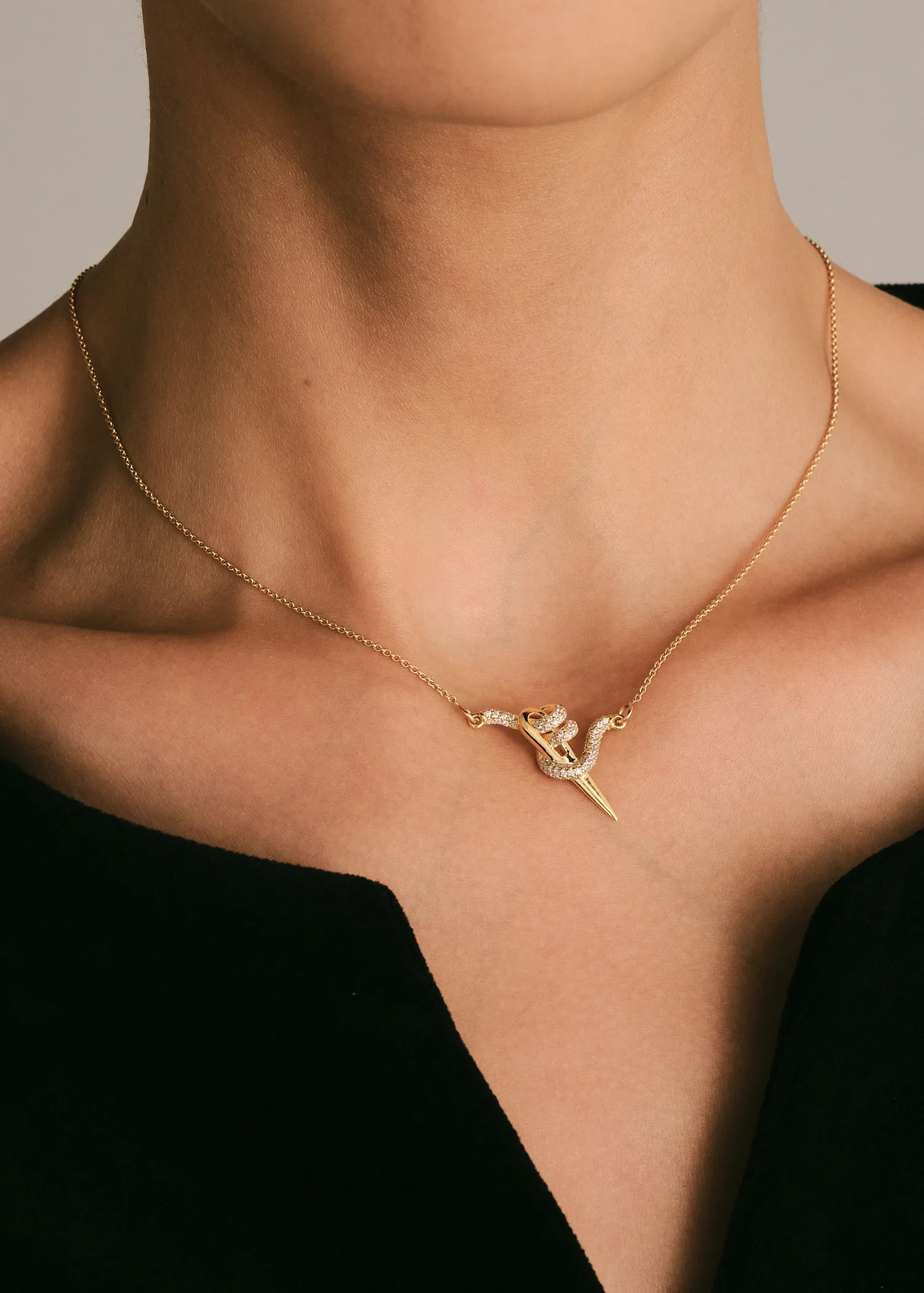 Mirage Ebra Pavé Necklace